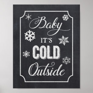 Bébé Il fait froid dehors panneau de tableau de bo