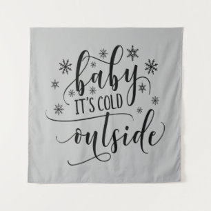 Bébé il fait froid dehors   Tenture murale