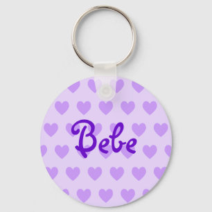 Bebe in Paars Sleutelhanger