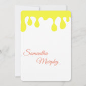 Bébé | Invitation Baby shower (Dos)