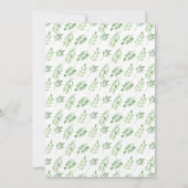 Bébé Invitation Douche été Gold Feuilles Party (Dos)