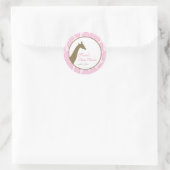 Bébé Invitation ou Favoriser Sticker - Rose (Sac)