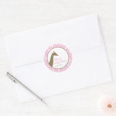 Bébé Invitation ou Favoriser Sticker - Rose (Enveloppe)
