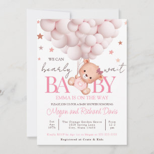 Bébé Invitation Ours Modèle Bearly Sweet