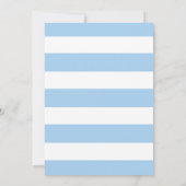 Bébé Invitations de douche, Bleu de marine (Dos)