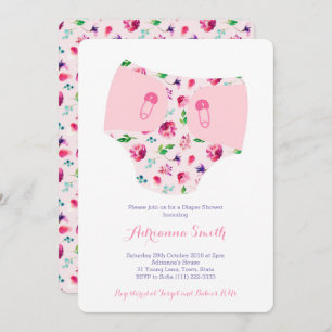 Bébé invitations douche, couches & lingerie Douche