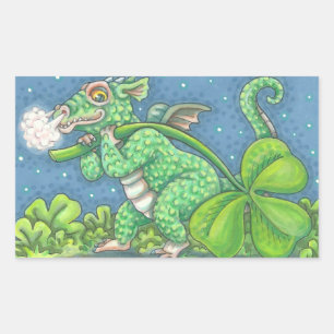 BÉBÉ IRLANDAIS DRAGON IMAGINAIRE STICKERS Feuille