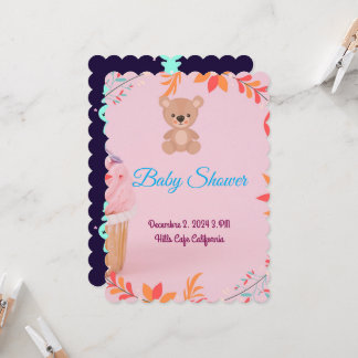 Bébé is onderweg: Laten we het samen vieren! Kaart