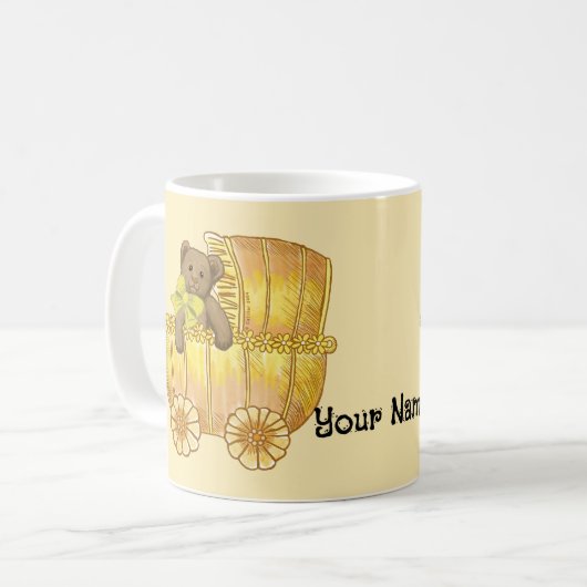 Bébé jaune Buggy mug (Devant gauche)