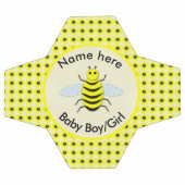 Bébé jaune mignon abeille Genre Révéler Neutre Per (Plat)
