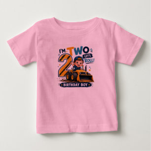 Bébé Je suis deux, c'est parti pour le gâteau T-Shirt p