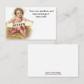 Bébé Jésus avec les cartes religieuses de citation (Devant / Derrière)