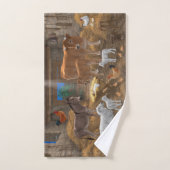 Bébé Jésus Manger Nativité de Noël (Serviette à main)