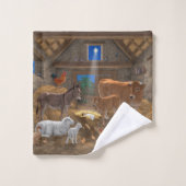 Bébé Jésus Manger Nativité de Noël (Gant de toilette)