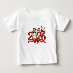 Bébé Joli Père Noël Vintage T-Shirt de Noël 2026 pour b