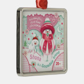 Bébé La petite fille mignonne 1er ornement de Noël (Droite)