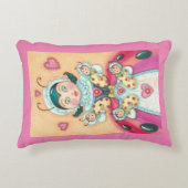 BÉBÉ LADYBUG FAMILLE ACCENT COUSSIN rose/rouge (Devant)