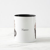 Bébé lapin lop dans une tasse (Centre)