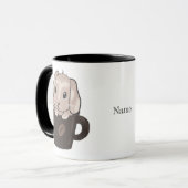 Bébé lapin lop dans une tasse (Devant gauche)