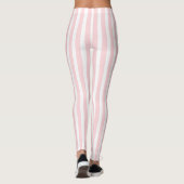 Bébé Leggings rayés rose et blanc (Dos)