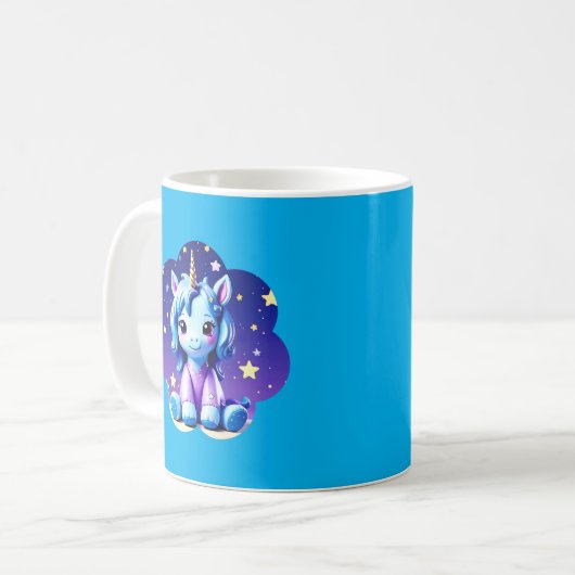 Bébé licorne dans la Mug de PJ (Devant gauche)