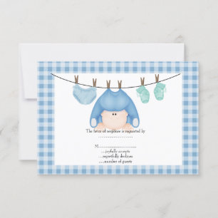 bébé ligne bleue bébé chèques rsvp bébé