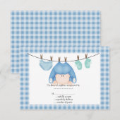 bébé ligne bleue bébé chèques rsvp bébé (Devant / Derrière)
