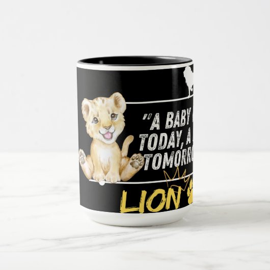 Bébé Lion Mug - De l'animal au roi (Centre)