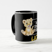 Bébé Lion Mug - De l'animal au roi (Devant gauche)