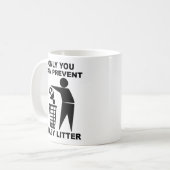 Bébé Litière Mug Drôle Humour (Devant gauche)