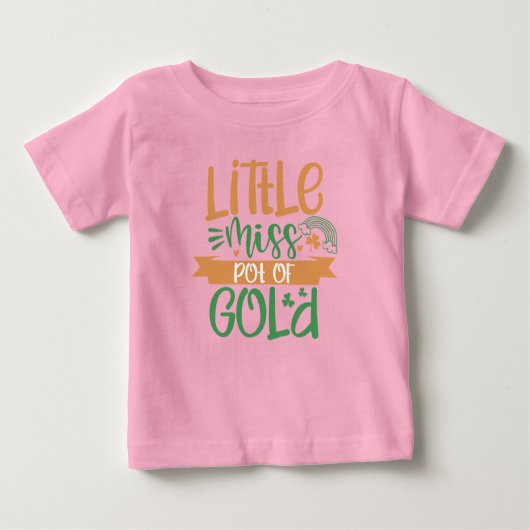 Bébé Little Miss Pot Of Gold St Patrick T-Shirt pour en (Devant)