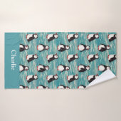 Bébé Manchot Côté Mer Enfants (Serviette de bain)