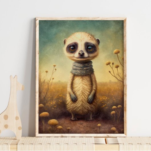 Bébé Meerkat Africain mignonne | Impression murale