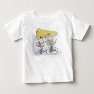 Bébé Mic & Mac Portant Le T-Shirt Pour Enfant Au Fromag