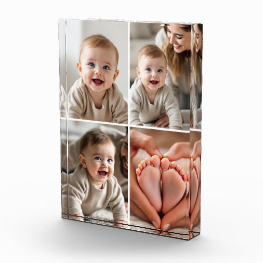 Bébé Mignon 4 Collage Photo Bloc Image (Droite)