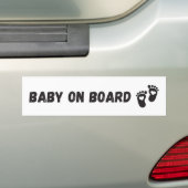 Bébé mignon À Bord Bumper Sticker (En voiture)