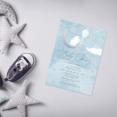 Bébé mignon Baby shower à ballon Invitation