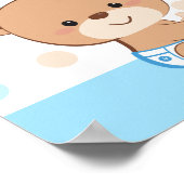 Bébé mignon Baby shower Affiche de bienvenue - Gar (Coin)