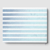 Bébé mignon Bleu Baleine rayé Bébé Livre de mémoir (Verso)