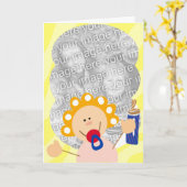 Bébé mignon Cartes photos (Fleur jaune)