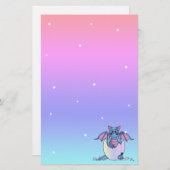 Bébé mignon de dragon en papeterie criquée d'oeufs (Devant / Derrière)