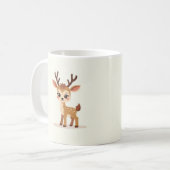 Bébé mignon Deer Mug | Adorable Coupe de café Fawn (Devant gauche)