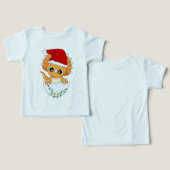 Bébé mignon Dino Noël (Design Recto & Verso)