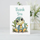 Bébé mignon Dinosaure Merci Notes blanches à l'int (Debout devant)