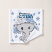 Bébé mignon éléphant garçon (Gant de toilette)