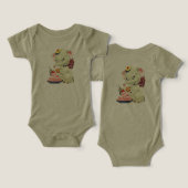 Bébé mignon Eléphant Mange (Design Recto & Verso)