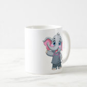 Bébé mignon Eléphant Mug (Devant droit)