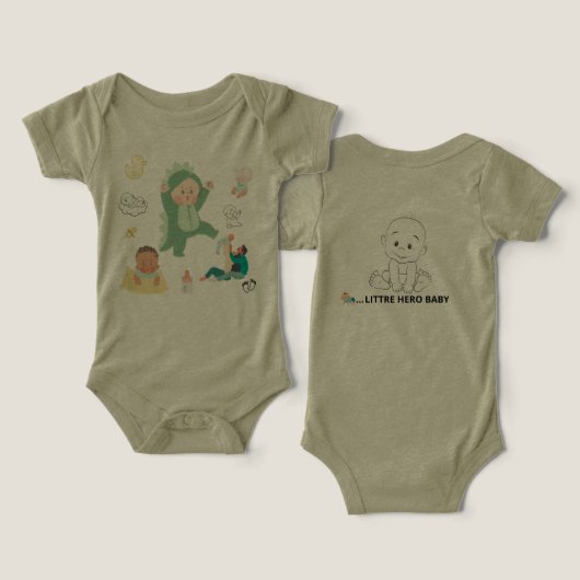 Bébé mignon et doux en combinaison – Bella+Canvas (Design Recto & Verso)
