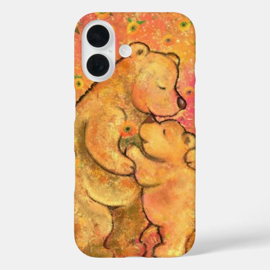 Bébé mignon et maman ours coque iphone (Verso)