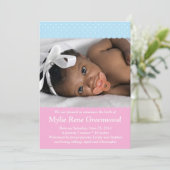 Bébé mignon Faire-part (Debout devant)